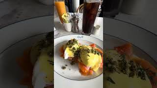 Smoked Salmon Breakfast food manhattan travel [upl. by Garbers]