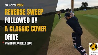 Reverse Sweep Followed By A Cover Drive For Four  Lashings at Wimborne [upl. by Llenahs]