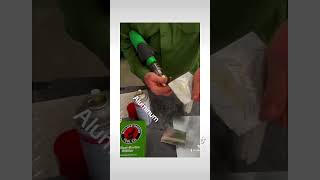 The Millner Tools Nibbler is a sheet material chewing machine milwaukeetools diy automobile [upl. by Attevaj]