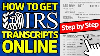 How to Get IRS Transcripts Online  IRS Tax Return Explained [upl. by Noak]