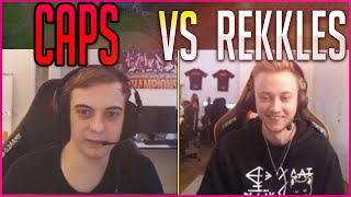 CAPS vs REKKLES  Who Is Better  Duoq w Mikyx  Caps English Twitch Stream Highlights [upl. by Lonny]