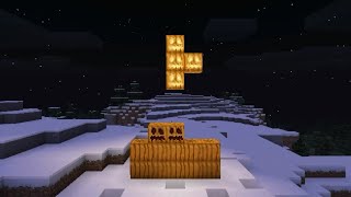 TETRIS Minecraft  Jack oLantern  Carved Pumpkin  Pumpkin  Snow Golem [upl. by Aryl]