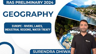 Geography  यूरोप  नदी  झील औद्योगिक प्रदेश जल संधिया  By Dr Surendra Dhiwa Sir [upl. by Aliahkim]