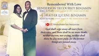 Live stream of the funeral service for Heather amp Henderson Benjamin [upl. by Alden]