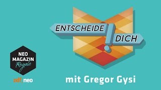 Entscheide dich mit Gregor Gysi  Politikedition  NEO MAGAZIN ROYALE mit Jan Böhmermann  ZDFneo [upl. by Akciret715]