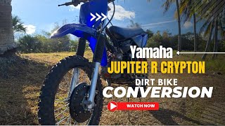 Yamaha Crypton R modification  Trail bike  Adventure bike  full process [upl. by Saberhagen116]