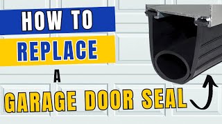 Garage Door Seal Replacement  Keep Mice out [upl. by Niloc6]