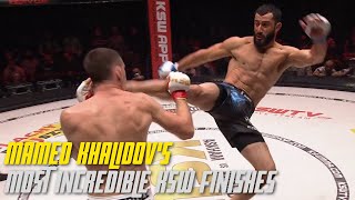 Mamed Khalidovs Most Incredible Finishes in KSW [upl. by Debby956]