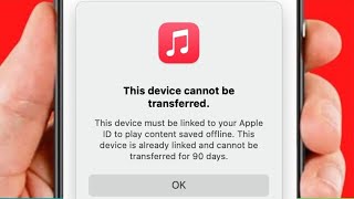 This Device Must Be Linked to Your Apple ID to Play Content Saved Offline Apple Music [upl. by Inerney855]