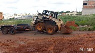 bobcat fazendo aterramento de obra [upl. by Monafo]