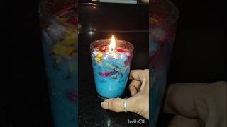 DIY water glass diya decoration 🪔shorts diwali  pani ka diya [upl. by Nylimaj362]