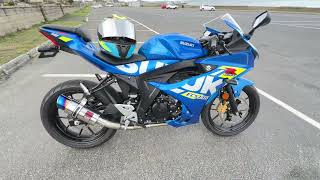 BLACK WIDOW EXHAUST 2022 Suzuki GSXR125 Start up  Exhaust sound [upl. by Remas]