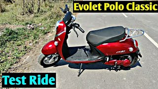 दम तो हैं Evolet Polo Classic Test Ride Review Electric Scooter  Evolet Electric Scooter Test Ride [upl. by Zanlog]