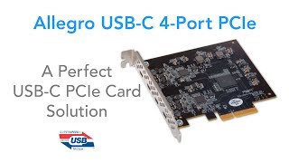 Sonnet Allegro USBC 4Port PCIe Card Overview  Works in 2019 Mac Pro [upl. by Elehcim628]