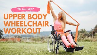 Daily wheelchair workout  upper body beginner  10 minutes [upl. by Cora]