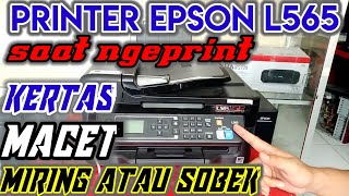 CARA MENGATASI PRINTER EPSON L565 TIDAK BISA NARIK KERTAS [upl. by Kelsy]