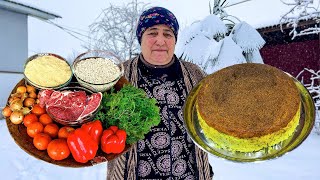 EISIGER UND SCHNEEIGER WINTER IM LÄNDLICHEN DORF Oma kocht Rosenwasser Marmelade und Chudu [upl. by Tressia505]