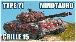 Type 71 Minotauro amp Grille 15 • WoT Blitz Gameplay [upl. by Ehrman]