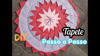 Tapete REDONDO  PASSO A PASSO [upl. by Ahsenit]