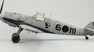 172 Airfix Messerschmitt Bf109 E3 Build Summary [upl. by Tjaden331]