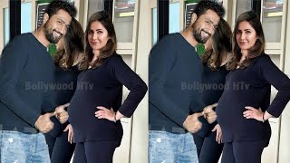 Pregnant Katrina Kaif gracefully flaunting her 5 month Baby Bump with Husband Vicky Kaushal [upl. by Sherard783]