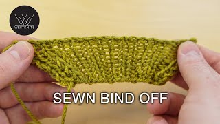 Sewn Bind Off  Knitting Tutorial [upl. by Suirtemid]