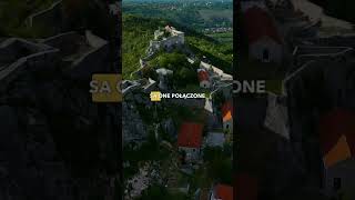 Twierdza na wzgórzu🇭🇷👍🏻 widokizdrona dronevideo youtubeshort chorwacja croatia zamki [upl. by Accalia]