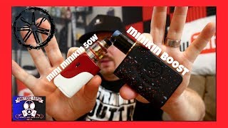 Asmodus Mini Minikin 50w Kit amp Minikin Boost 155w Box Mod Review [upl. by Akiam]