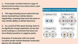 What is a NonPolar Covalent Bond Give Examples of NonPolar Covalent Bond Muhammad Azam [upl. by Changaris]