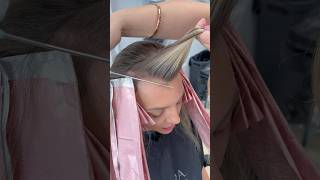 How I Highlight a Widows Peak foilhighlights haircolor [upl. by Adnaval]