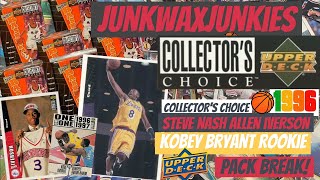 Upper Deck Collectors Choice 9697 Basketball Pack Break Kobe Bryant Allen Iverson Rookie Card hunt [upl. by Rehpotsihrc]