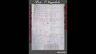 Part 3 Hyperbola Hyperbola youtubeshorts shorts maths mathematics geometry short viral [upl. by Negroj752]