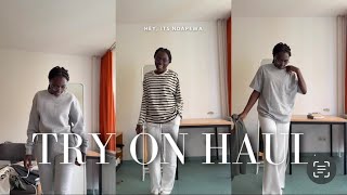 Zalando Winter 2024 try on Haul Cosy aestheticzara pullampBearstradivariusMango🌸 [upl. by Gayl609]