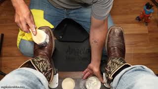 TAKE A SEAT For The BEST SHOE SHINE  Angelo Shoe Shine ASMR [upl. by Acined]