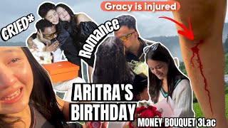 GRACYS INJURED  ARITRAS PRE BIRTHDAY  XOREM amp GRACY [upl. by Adnopoz]