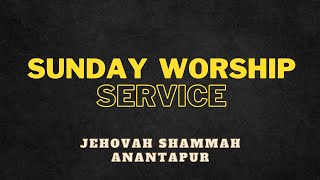 SUNDAY WORSHIP SERVICE  27102024  JEHOVAH SHAMMAH HOUSE OF WORSHIP ANANTAPUR [upl. by Kiona]