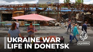 Ukraine war Donetsk residents struggle for survival [upl. by Bing845]