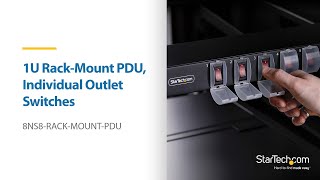 1U RackMount PDU Individual Outlet Switches  StarTechcom [upl. by Gilbertine]