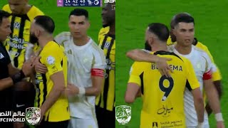 Benzema Fights Al Nassr Player And Cristiano Ronaldo Stops Him 👏🏽 [upl. by Crane537]