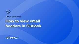 How to view email headers in Outlook [upl. by Mansfield]