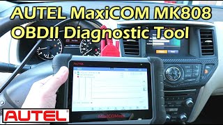 AUTEL MaxiCOM MK808 OBD2 Professional Scan Tool [upl. by Yajnas]