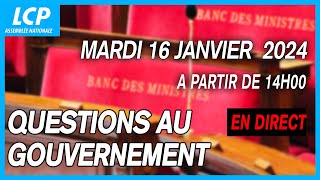 Questions au Gouvernement à lAssemblée nationale  16012024 [upl. by Clemen]