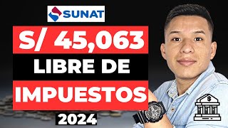 💥 Solicita TU SUSPENSIÓN de 4TA CATEGORÍA 2024 💰  S 45063 LIBRE de IMPUESTOS  SUNAT  🤫 [upl. by Paske]