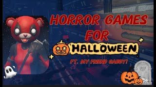 Horror Game For Halloween Featuring My Friend Gabby 😃 [upl. by Trudnak]