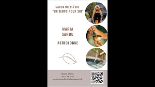 Invitation au Salon Saumur 16  17 Nov Salon Saumur salon astrologie livre Maria Sarbu astrologue [upl. by Forrest]