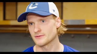 Danton Heinen On First Canucks Goals [upl. by Nanreh]