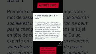 33 millions de Français victimes de cyberattaque aux tiers payant [upl. by Alorac]