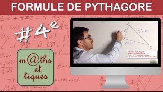 Ecrire la formule de Pythagore  Quatrième [upl. by Flosser]