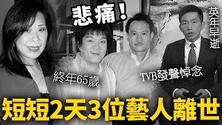 太突然！短短2天，3位藝人接連離世！ TVB發聲明悼念，最年輕的才41歲！ 一路走好！何家慧孟海天氣先生【HK頭條】 [upl. by Moneta]