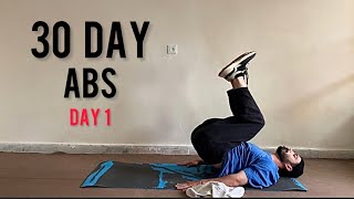 INTENSE ABS IN 30 DAYS CHALLENGE  DAY 1 [upl. by Layla334]